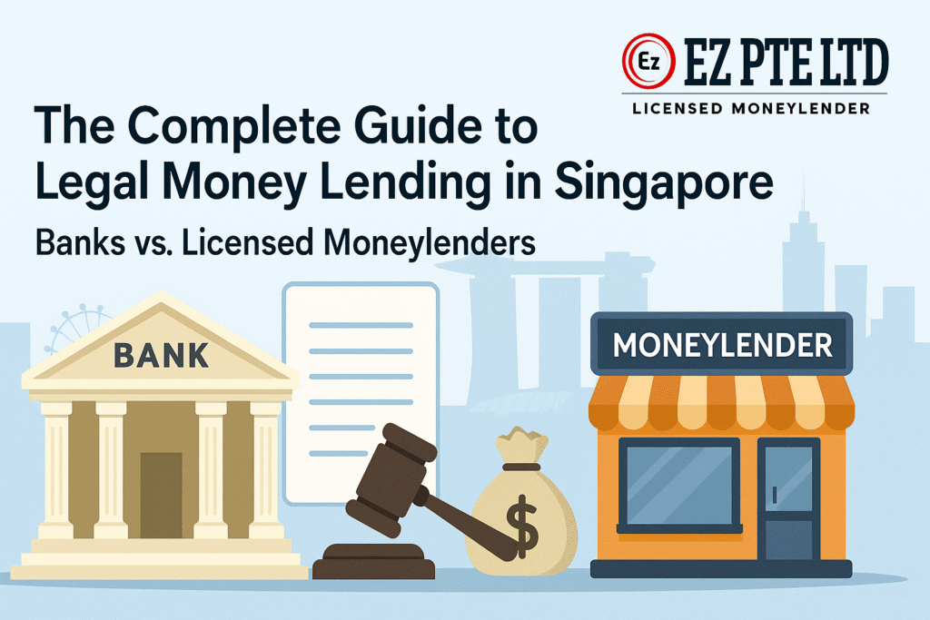 The Complete Guide to Legal Money Lending in Singapore: Banks vs. Licensed Moneylenders 1 Legal licensed moneylenders vs banks in Singapore - Choose safe borrowing options