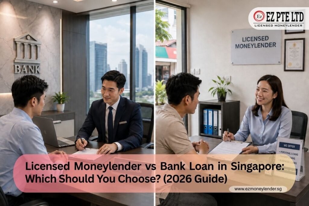 Licensed Moneylender vs Bank Loan in Singapore: Which Should You Choose? 1 Licensed Moneylender vs Bank Loan Singapore comparison